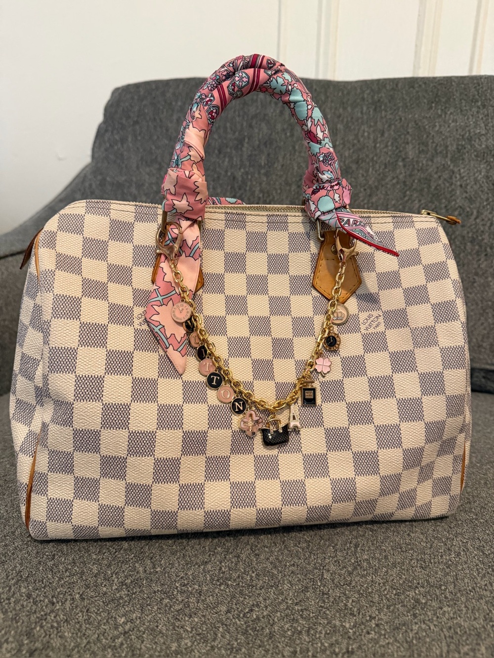 Louis Vuitton Speedy 30 Damier Azur